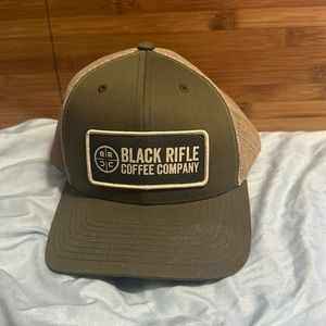 Green and tan black rifle snap back